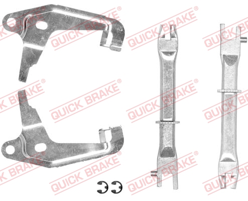 Комплект регулятора, барабанный тормозной механизм - 108 53 004 QUICK BRAKE